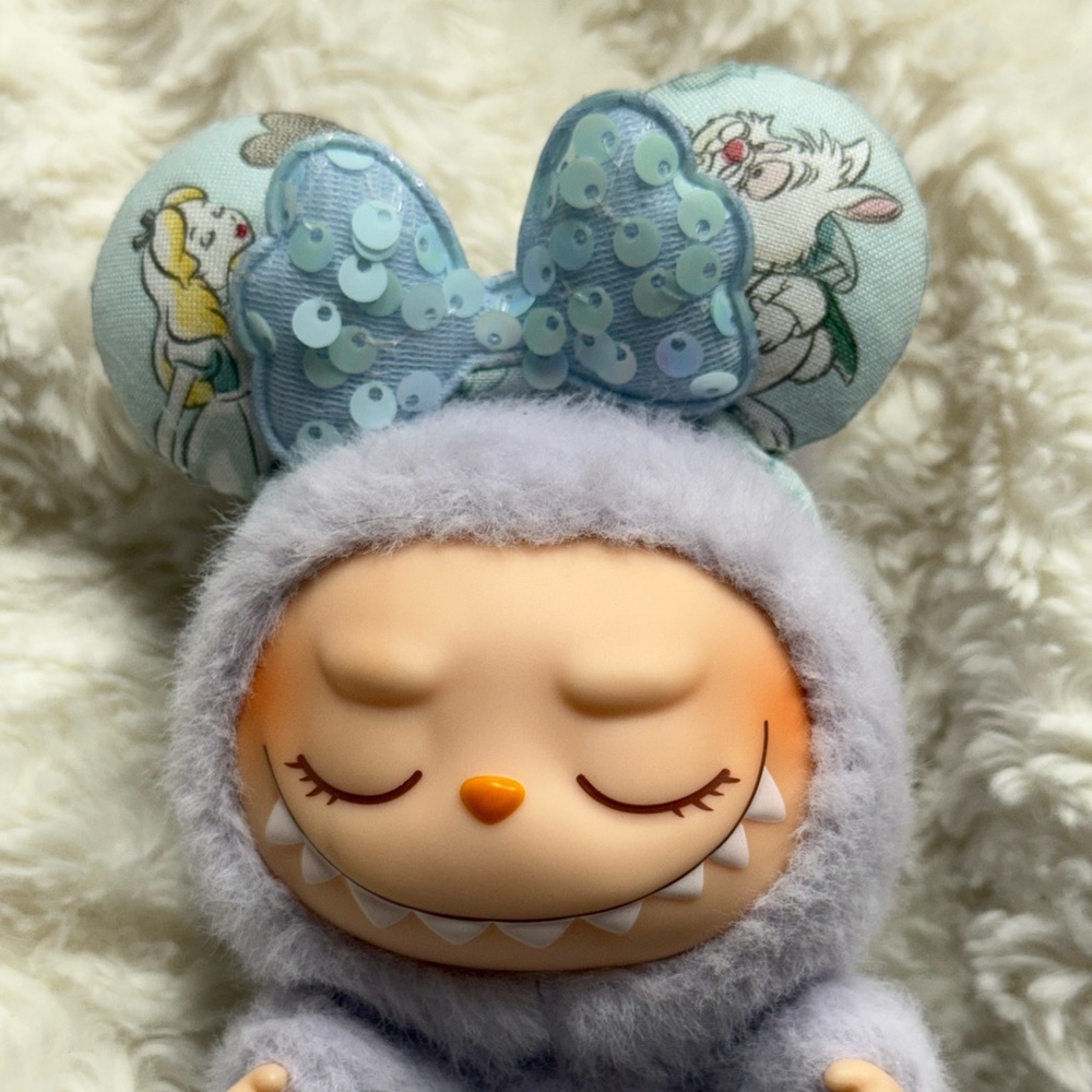 Alice in wonderland handmade Disney ears for Labubu (labubu is not included)